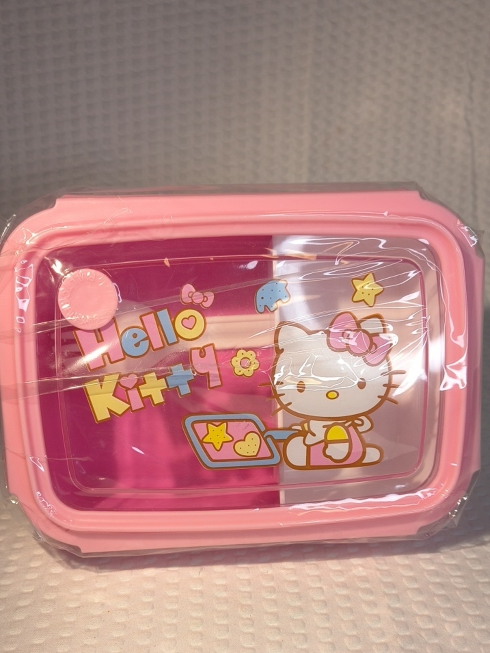 Hello Kitty Pink and Yellow Kids Lunchbox